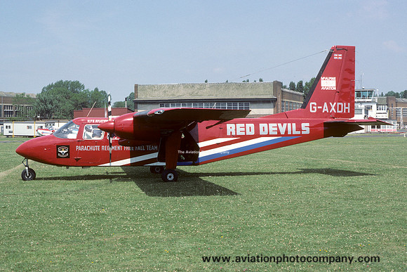 McAlpine Aviation/Red Devils Britten Norman BN-2 Islander G-AXDH (1984)