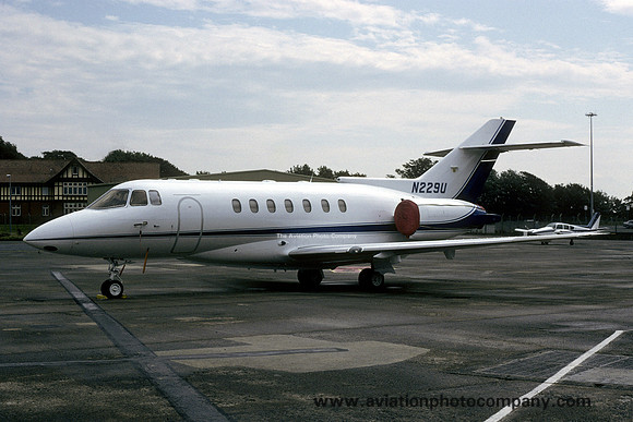 United Technologies Inc. BAe 125-1000 N229U at Prestwick (1998)