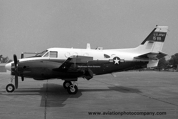 US Army Beech U-21H 70-15882 at Craig Field (1995)