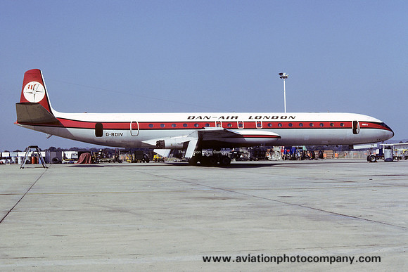 Dan Air De Havilland Comet 4 G-BDIV at Gatwick (1979)
