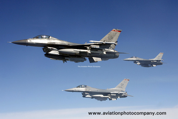USAF 52 FW 480 FS General Dynamics F-16Cs Air to Air (2014)