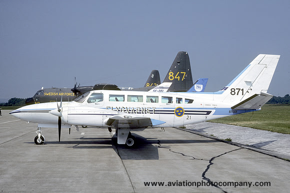 Swedish Air Force F21 Cessna 404 87001/871 (1986)
