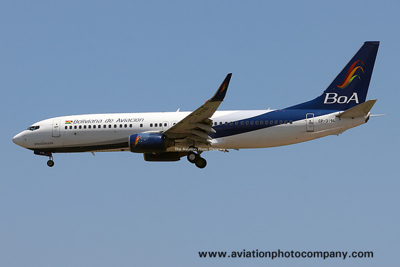 Boliviana de Aviación Boeing 737-8Q8 CP-3196 (2023)