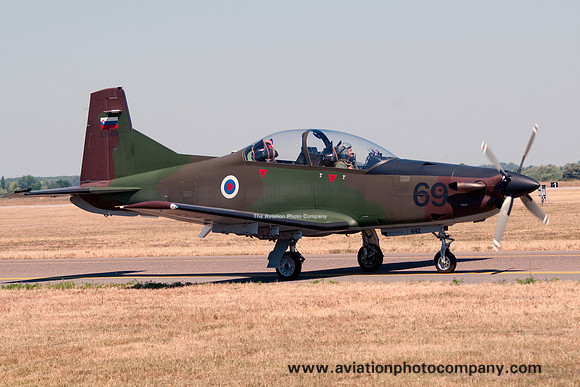 Slovenian Air Force Pilatus PC-9M L9-69 at Kecskement Airshow (2013)