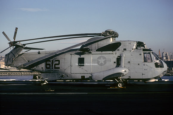 US Navy HS-11 Sikorsky SH-3H Sea King 154101/AB-612 on board USS America (1992)
