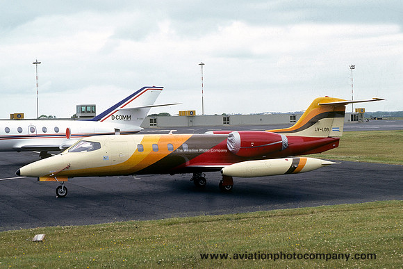 Forestal Islas Del Sur S. A. Learjet 36 LV-LOG at Newcastle (1975)
