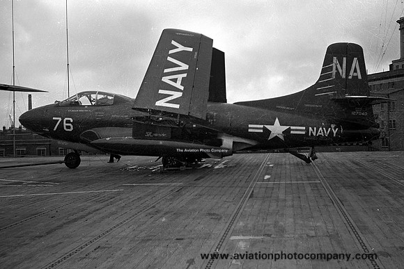 US Navy VC-4 McDonnell F-10B Skyknight 127040/NA-76 on USS Antietam (1953)