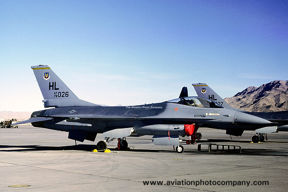 USAF 57 TTW Det 1 GD F-16A Fighting Falcon 78-0026/HL at Nellis AFB (1979)