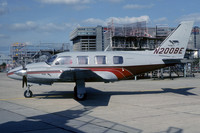 Piper PA-31-325 Navajo Panther N200BE at Heathrow (1979)