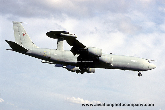 RAF 8/23 Squadron Boeing E-3D Sentry AEW.1 ZH105 at RAF Waddington (2000)