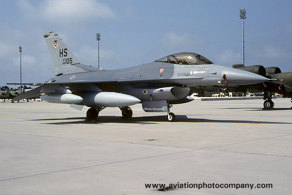 USAF 31 TFW 308 TFS General Dynamics F-16C Fighting Falcon 89-2105/HS (1991)