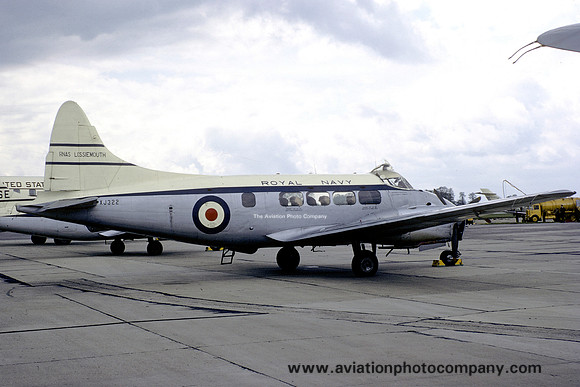 Royal Navy RNAS Lossiemouth Station Flight De Havilland Sea Devon C.20 XJ322 (1968)
