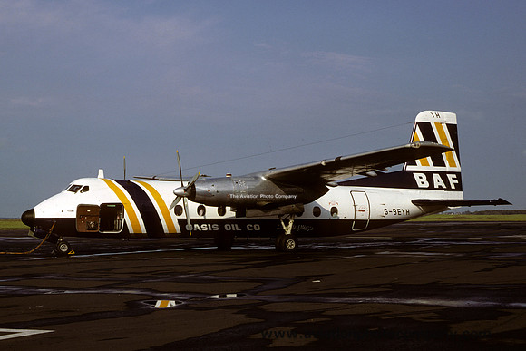BAF/Oasis Oil Handley Page Herald G-BEYH (1980)