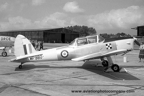 RAF Liverpool UAS DHC-1 Chipmunk T.10 WP980 at RAF Tangmere (1959)