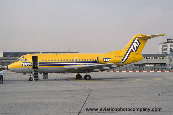 TAT Touraine Air Transport Fokker F-28-1000 F-GBBS (1979)
