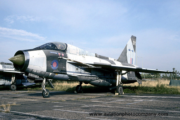 RAF LTF English Electric Lightning T.5 XS458/DY at Cranfield (1993)