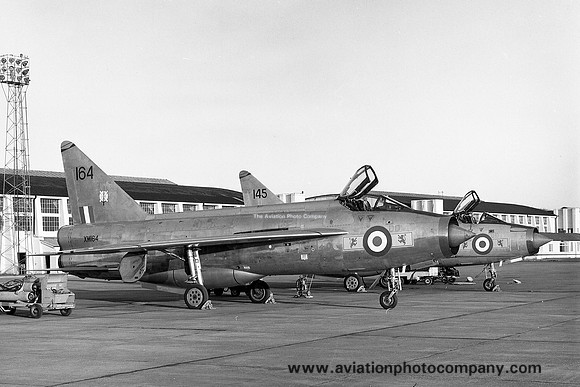 RAF Leuchars TFF English Electric Lightning F.1 XM164 at RAF Leuchars (1971)