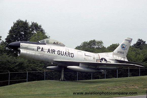 USAF Pennsylvania ANG North American F-86D Sabre 53-0894 (1970)