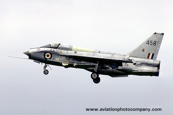 RAF 226 OCU 2T Squadron English Electric Lightning T.5 XS458 (1974)