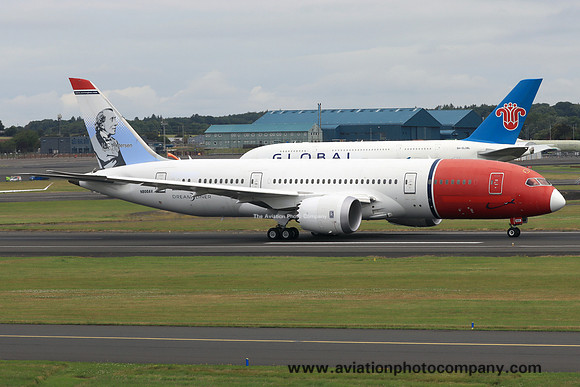 Ex Norwegian Air Shuttle Boeing 787-8 N800AV at Prestwick (2024)