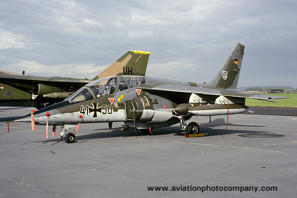 West German AF JBG49 Dassault Alpha Jet 41+50 (1985)