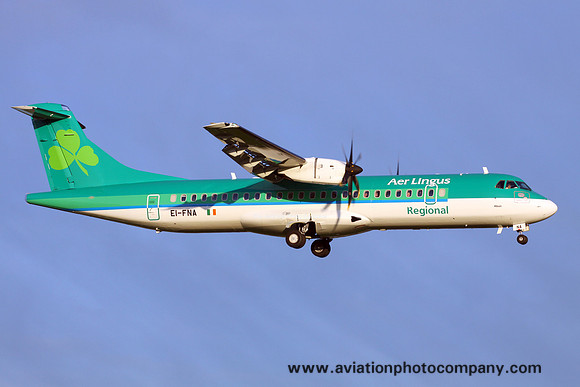 Aer Lingus Regional ATR-72-600 EI-FNA at Manchester IAP (2016)