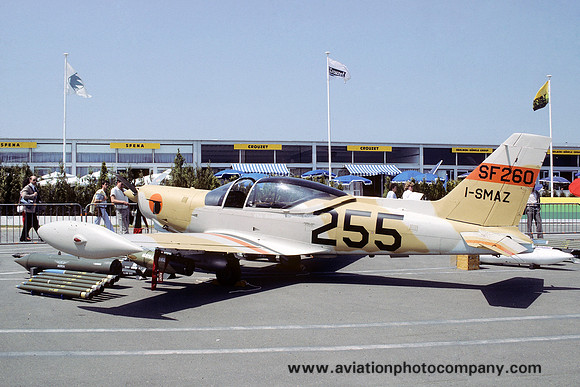 SIAI SF-260TP I-SMAZ at the Paris Air Show (1985)