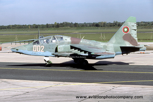 Bulgarian Air Force Sukhoi Su-25UBK 002 (2002)