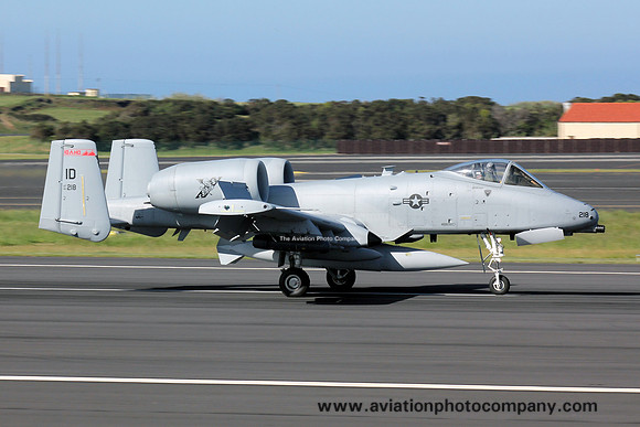 USAF Idaho ANG 190 FS Fairchild A-10C 80-0218/ID at Lajes (2014)