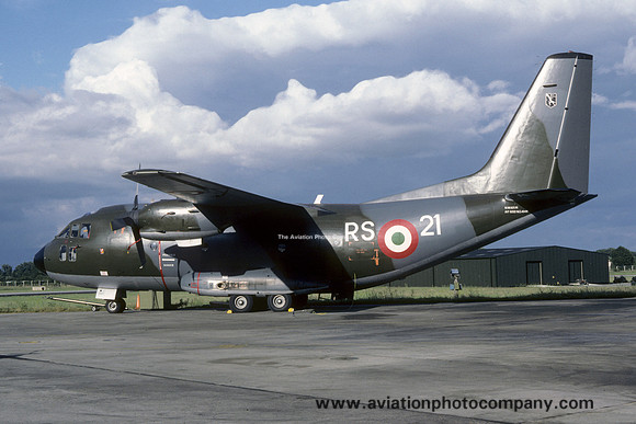Italian Air Force RSV Aeritalia G.222 MM62135/RS-21 at IAT Fairford (1987)