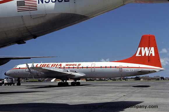 Liberia World Airlines Bristol Britannia OO-YGG (1977)