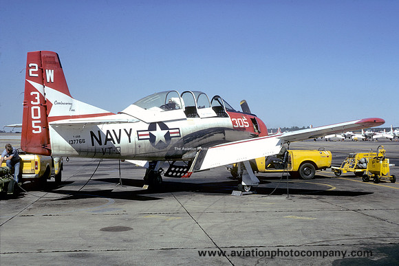 US Navy VT-3 North American T-28B Trojan 137766/2W-305 (1974)