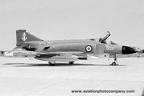 Royal Navy 892 Squadron McDonnell F-4K Phantom FG.1 XV567/003 at Lossiemouth (1977)
