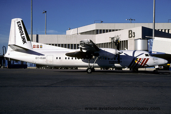 SAS Eurolink Fokker F-50 OY-KAH (1998)