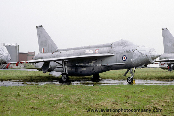 Ex Saudi Air Force English Electric Lightning F.53 ZF580 stored at Warton (1987)