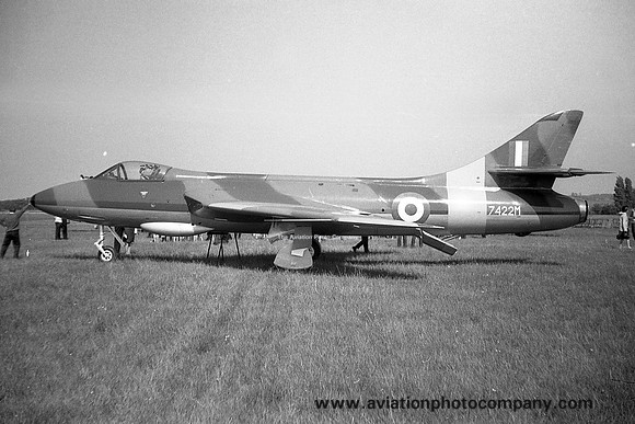 RAF Hawker Hunter F.1 7422M at North Weald (1963)
