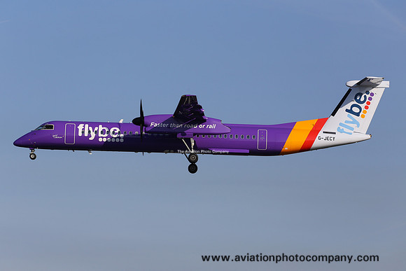 FlyBe DHC-8-400 G-JECY at Manchester (2014)