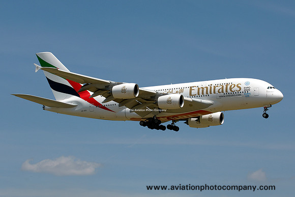 Emirates Airbus A380-800 A6-EEG at Zurich (2014)