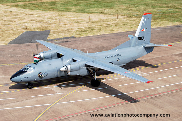 Hungarian Air Force 59 SDRB Antonov An-26 603 at RIAT Fairford (2013)