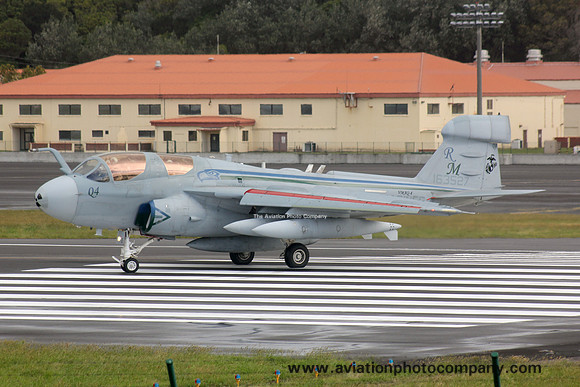 US Marines VMAQ-4 Grumman EA-6B Prowler 162527/RM-Q4 at Lajes (2016)