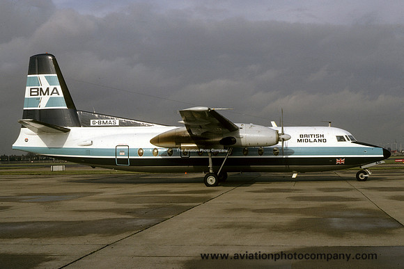 British Midland Fokker F-27-200 G-BMAS (1982)