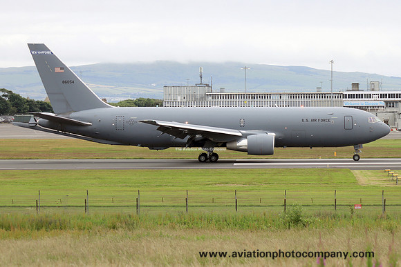 USAF New Hampshire ANG 133 ARS Boeing KC-46A Pegasus 18-46054 at Prestwick (2024)