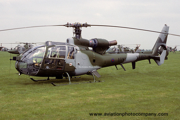 AAC 2 Flight Westland Gazelle AH.1 XX457 at Middle Wallop (1994)