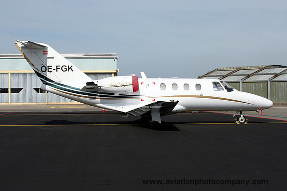 Salzburg Jet Aviation GmbH Cessna 525 CitationJet CJ1 OE-FGK at Geneva (2008)