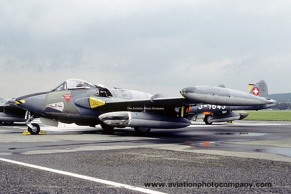 Swiss Air Force 10 Squadron De Havilland Venom FB.54 J-1643 (1981)