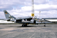 German Air Force JBG49 Dassault/Dornier Alpha Jet 40+49 at Prestwick (1987)