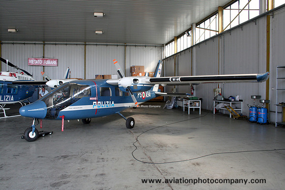 Italian Polizia Partenavia P-68 PS-A94 at Pratica di Mare (2013)