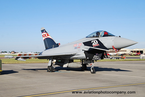 RAF 29 Squadron BAE Typhoon FGR.4 ZK343 at RIAT Fairford (2014)