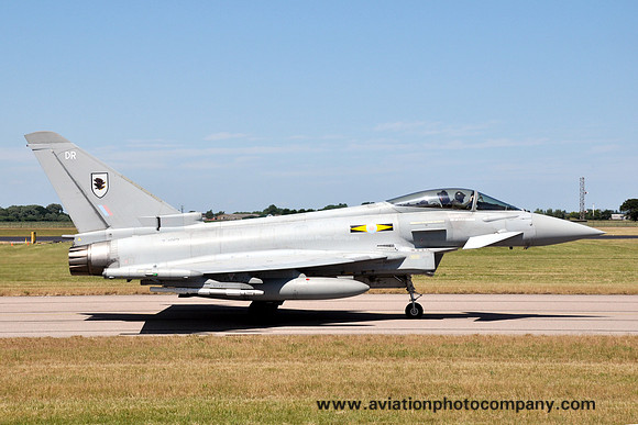 RAF 11 Squadron BAE Typhoon FGR.4 ZJ912/DR at RAF Coningsby (2013)