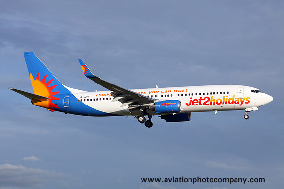 Jet2 Holidays Boeing 737-800 G-JZHF at Manchester IAP (2016)